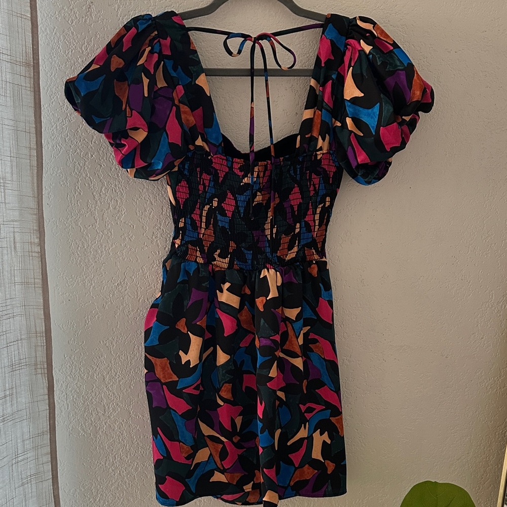 Show Me Your MuMu Vibrant Abstract Mini Dress - Picture 5 of 5